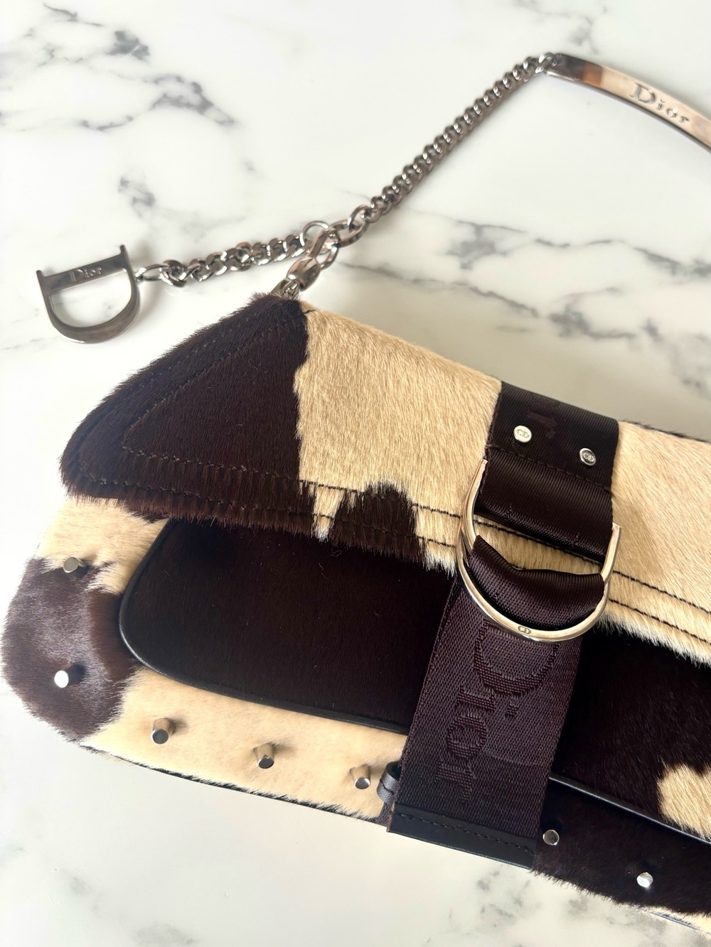 Rare Christian Dior Fur Shoulder Bag Vintage Luxury Collector Bag - Picture 8 of 11